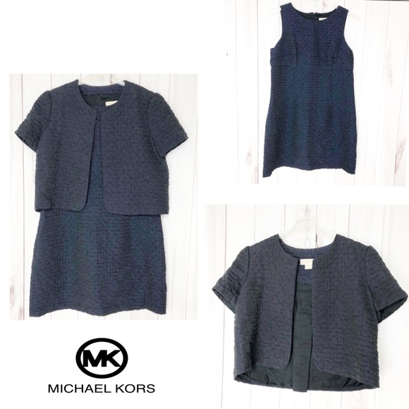 Michael Kors Dresses & Skirts - Michael Kors 2pc Dress and Blazer Navy Sz 12